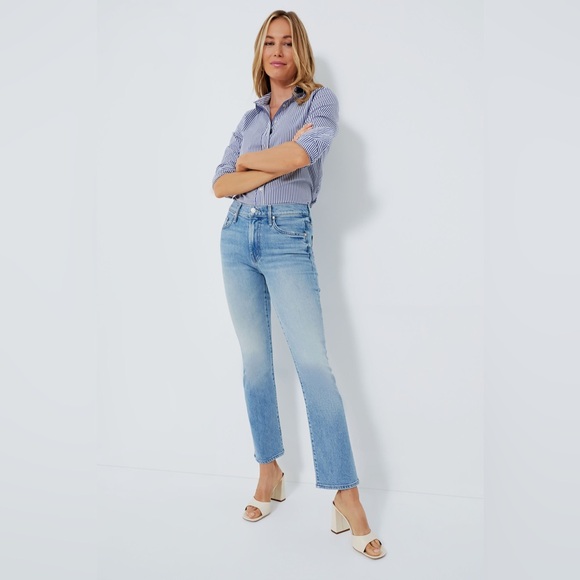 NWT MOTHER Insider Flood Jeans in Psych! - Picture 2 of 11